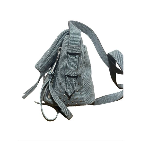 Aimee Kestenberg Bali Denim Studded Crossbody NWOT - Picture 8 of 13